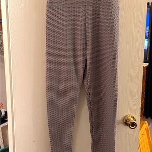 Textured Gray Leggings